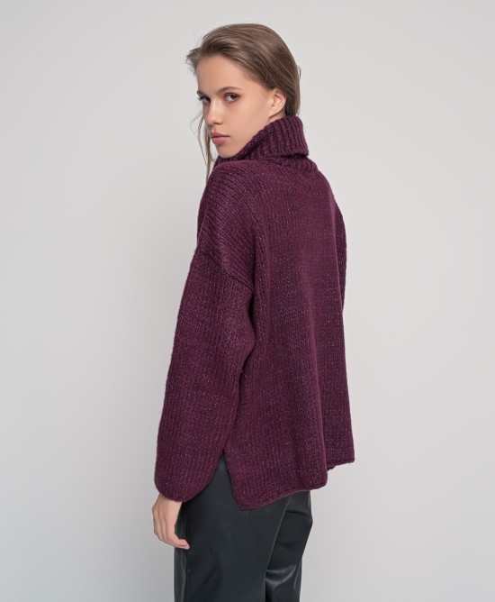 Mohair-lurex ζιβάγκο σε άνετη γραμμή BORDEAUX