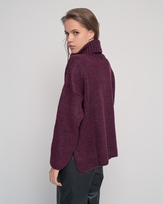 Mohair-lurex ζιβάγκο σε άνετη γραμμή BORDEAUX