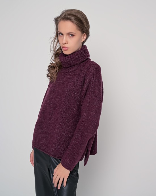 Mohair-lurex ζιβάγκο σε άνετη γραμμή BORDEAUX