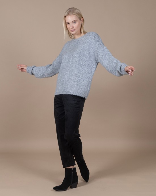 Mohair-lurex oversized πουλόβερ