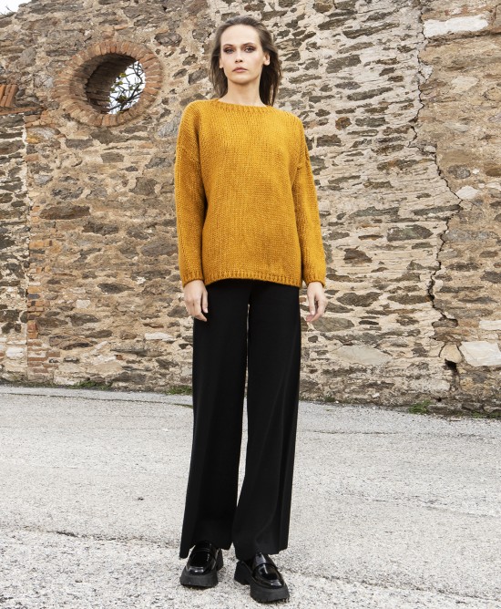 Mohair-lurex oversized πουλόβερ