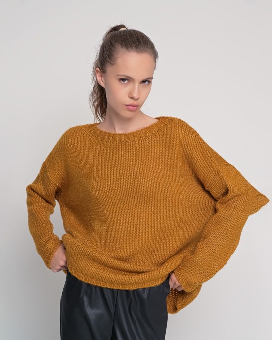 Mohair-lurex oversized πουλόβερ OCHRE