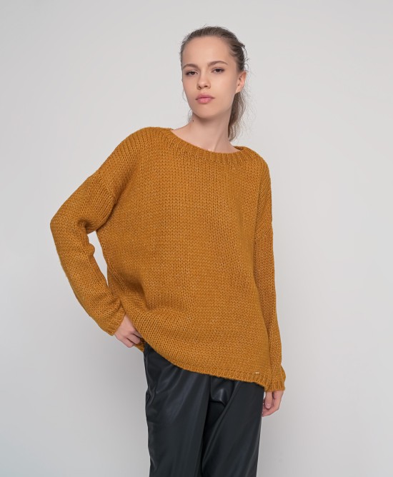 Mohair-lurex oversized πουλόβερ OCHRE