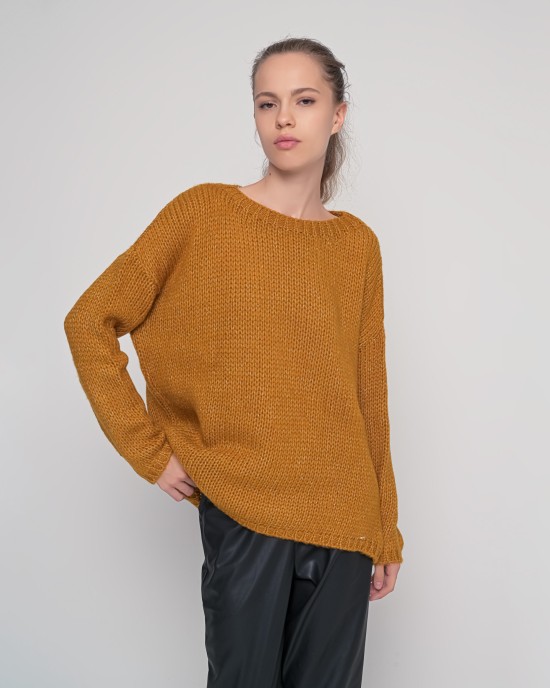 Mohair-lurex oversized πουλόβερ OCHRE