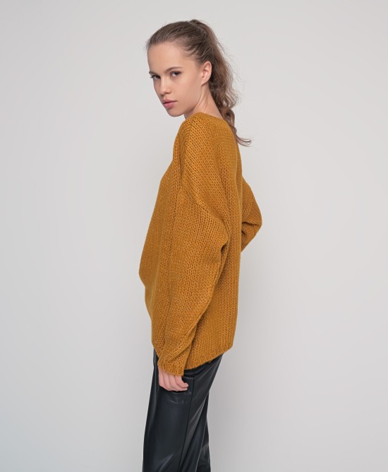 Mohair-lurex oversized πουλόβερ OCHRE