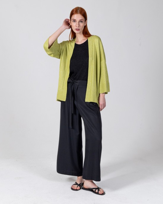 Lurex ζακέτα BRIGHT GREEN