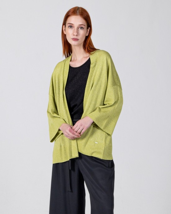 Lurex ζακέτα BRIGHT GREEN