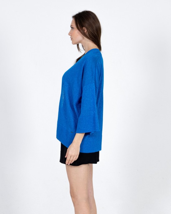 Lurex ζακέτα ROYAL BLUE