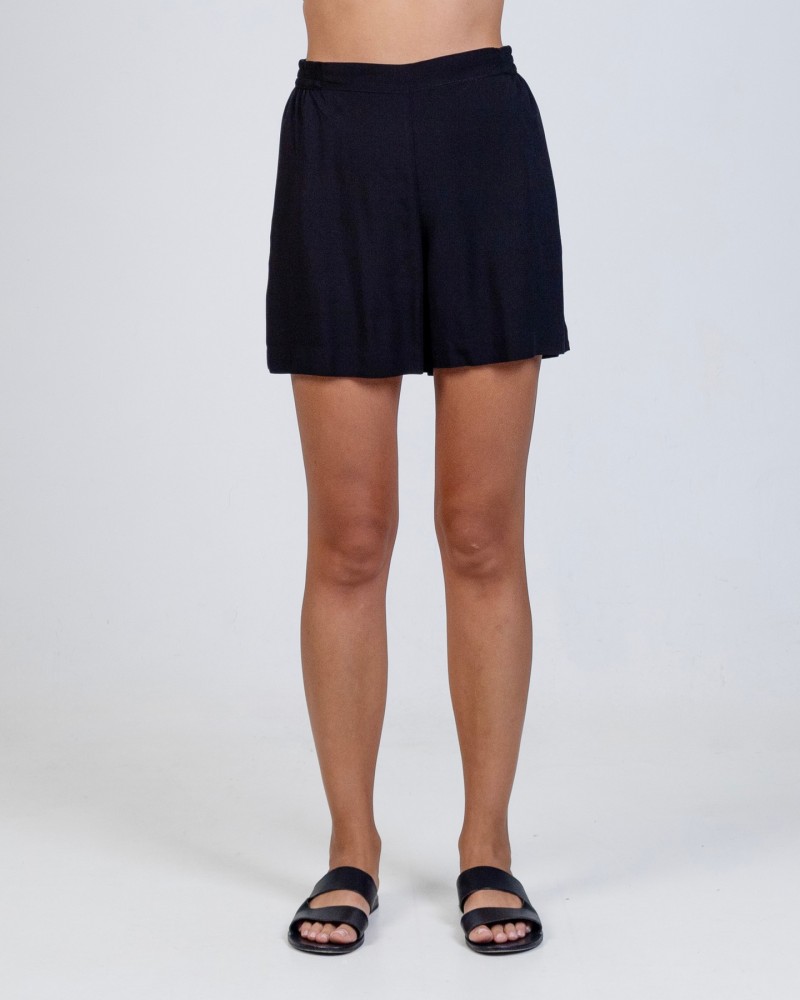 Viscose shorts BLACK